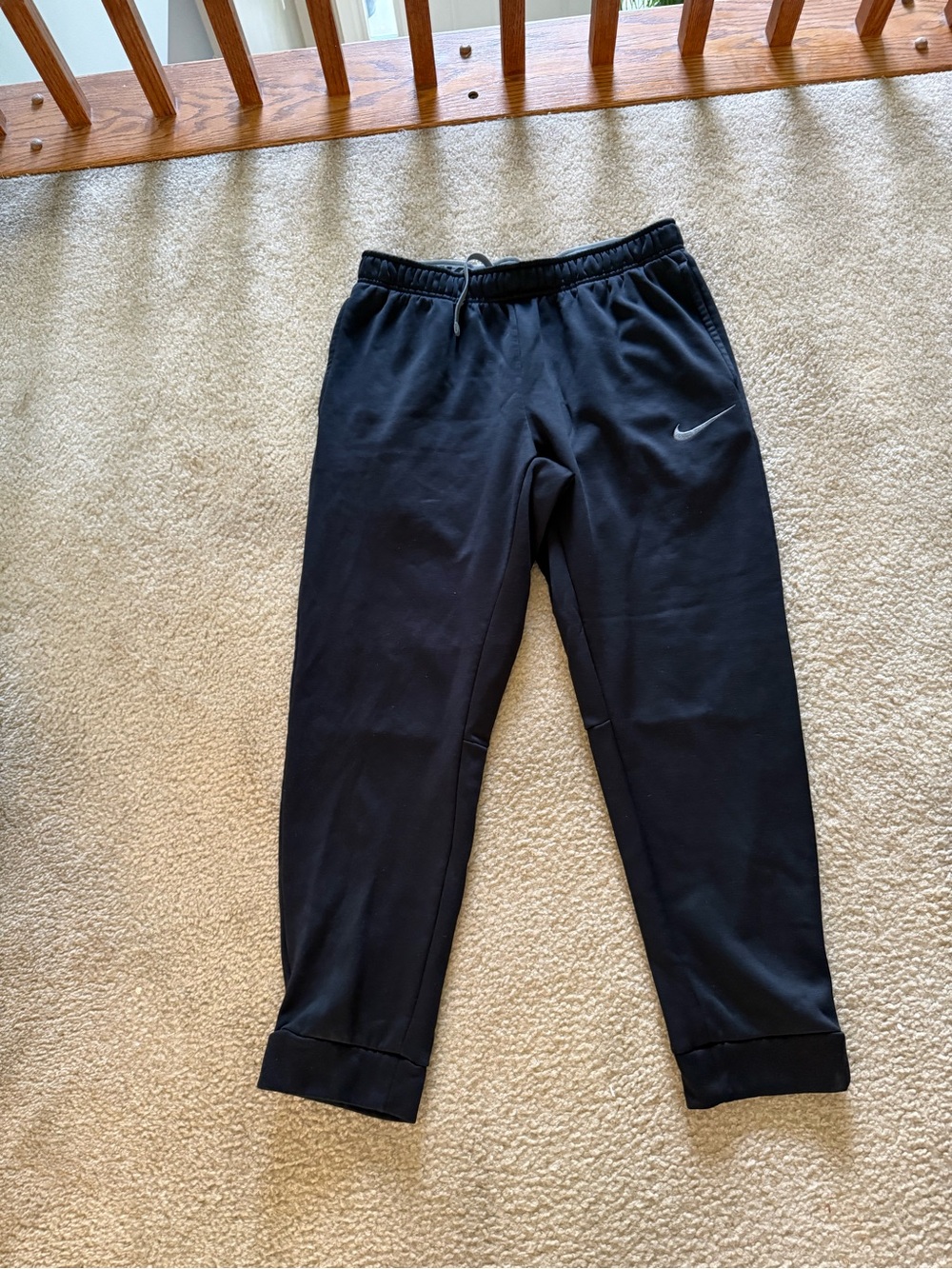 Nike Black Men's Training Joggers with Swoosh